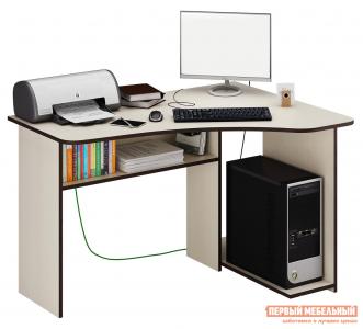 Компьютерный стол  Триан-1 Дуб молочный, Правый МФ Мастер. Цвет: светлое дерево