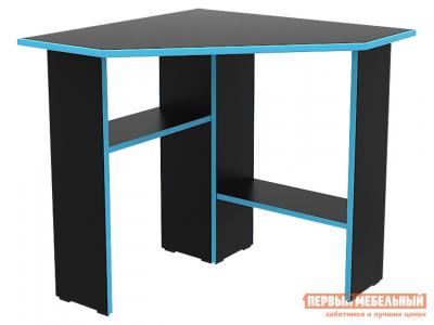 Компьютерный стол  СТК5 Черный / Голубой Первый Мебельный. Цвет: черный