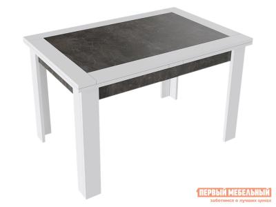Кухонный стол  Хьюстон Белый / Ателье темный, 1200 мм ТриЯ. Цвет: серый