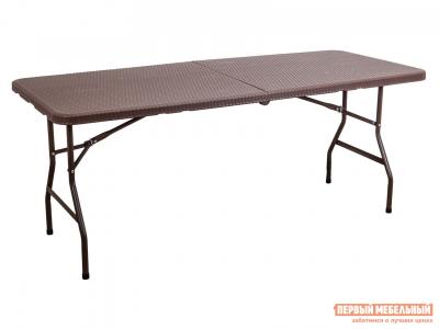 Пластиковый стол  Ролли Коричневый, пластик / металл Базистрейд. Цвет: коричневый