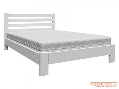 Двуспальная кровать  Барди Белый античный, 140х200 см Первый Мебельный. Цвет: белый