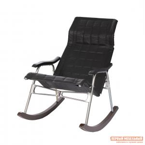 Кресло-качалка  Брисбен Иск. кожа черная Мебель Импэкс. Цвет: черный