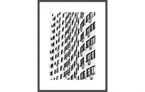 Авторская арт-фотография московские соты #1 (george rouchin photography) черный 44x55 см. George Mordvin. Цвет: черный
